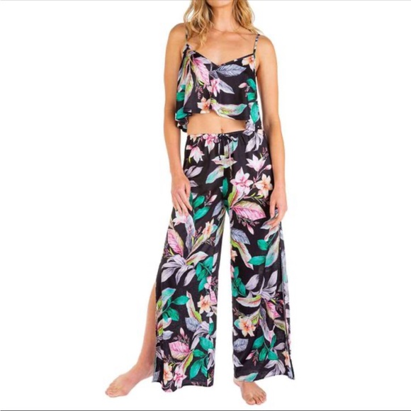 Hurley Pants - Hurley Floral Print Two-Piece Set XS/S